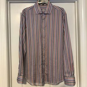 Bugatchi Uomo Men’s Striped Button-Up